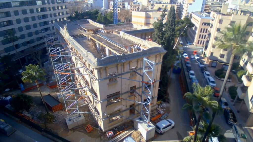 Obras de rehabilitación del edificio de Cecili Metel, futura sede de la Agencia de Salud Pública en Palma – Construcciones Llull Sastre